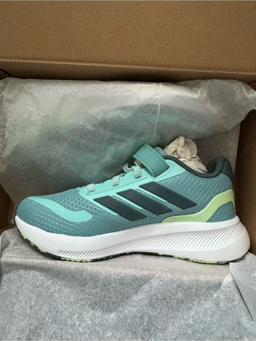 Adidas Kids Athletic Sneakers - Mint Green/Teal size 13